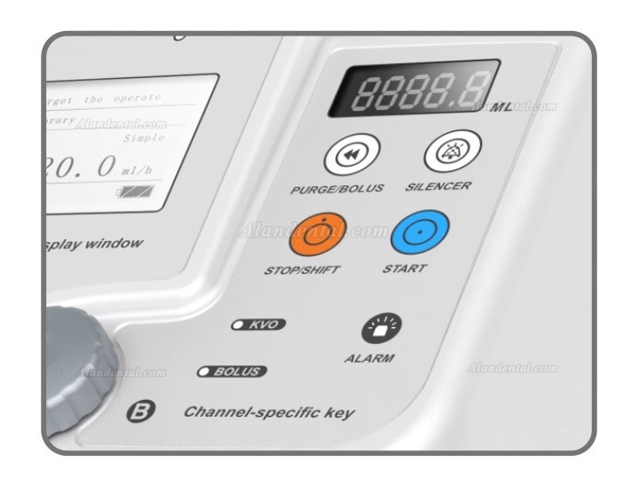 Byond BYZ-810T Double Channel Syringe Pump with LCD Display and Visual Alarm